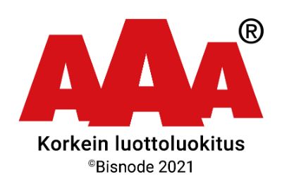 Korkein luottoluokitus 2021 logo